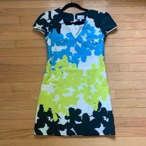 Milly Brand Mini Dress Floral Lined